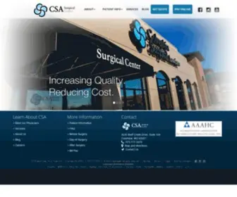 Csasurgicalcenter.com(CSA Surgical Center) Screenshot