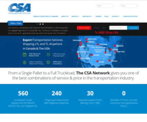 Csatransportation.com(CSA Transportation) Screenshot