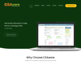 Csaware.com(CSA Management Software brought to you by LocalHarvest) Screenshot