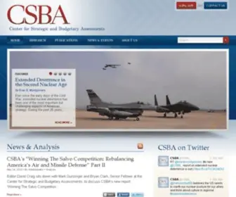 Csbaonline.org(Center for Strategic and Budgetary Assessments) Screenshot