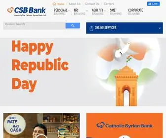 CSB.co.in(CSB Bank) Screenshot
