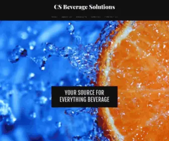 Csbeveragesolutions.com(CS Beverage Solutions) Screenshot