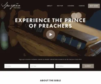 CSBspurgeonstudybible.com(Experience the prince of of preachers) Screenshot