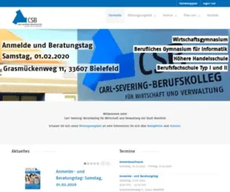 CSBWV.de(Carl-Severing-Berufskolleg für Wirtschaft & Verwaltung der Stadt Bielefeld) Screenshot