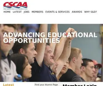 Cscaa.org(Home of the College) Screenshot