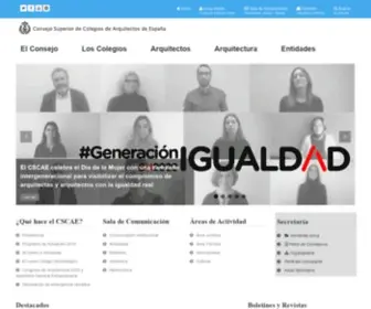 Cscae.com(Arquitectos españoles) Screenshot