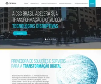 CSCbrasil.com.br(A CSC BRASIL é especializada em tecnologia e serviços de ponta a ponta em) Screenshot