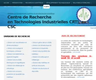 CSC.dz(Missions du Centre de Recherche en Technologie Industrielles CRTI (ex) Screenshot