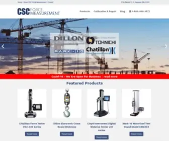 CScforce.com(Force Measurement) Screenshot