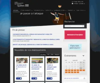 CSchic-Chocs.net(Commission scolaire des Chic) Screenshot