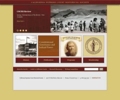 CSCHS.org(The California Supreme Court Historical Society) Screenshot