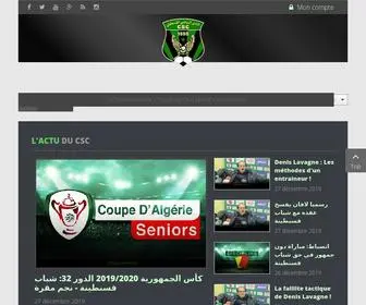 Csconstantine.net(Club Sportif Constantinois) Screenshot