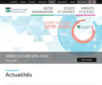 Cscotesud.qc.ca(Centre de services scolaire de la Côte) Screenshot