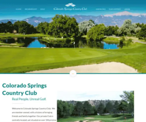 Cscountryclub.com(Private Golf & Amenities at Colorado Springs Country Club) Screenshot