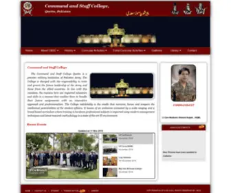 CScquetta.com(Command and Staff College Quetta Pakistan) Screenshot