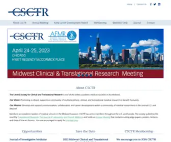 CSCR.com(Central Society for Clinical and Translational Research) Screenshot