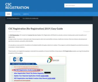 CScregistration.in(cscregistration) Screenshot