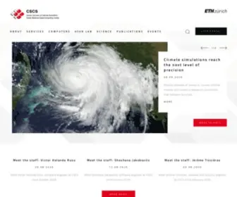 CSCS.ch(CSCS Swiss National Supercomputing Centre) Screenshot