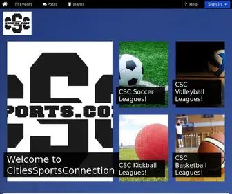 CSCsports.com(Cities Sports Connection) Screenshot