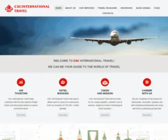 CSCtravel.ca(Csc International Travel) Screenshot