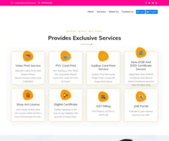 CSCvleprint.com(AADHAAR PRINT) Screenshot