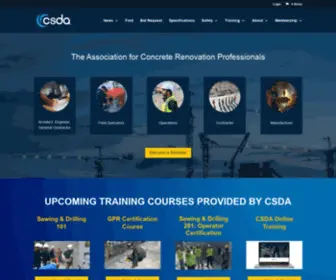 Csda.org(Concrete Sawing & Drilling Association) Screenshot