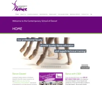 Csdance.com(Contemporary School of Dance) Screenshot