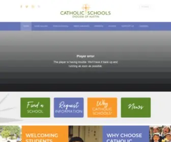Csdatx.org(Diocese of Austin Catholic Schools) Screenshot