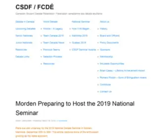 CSDF-FCDe.ca(Canadian Student Debating Federation) Screenshot