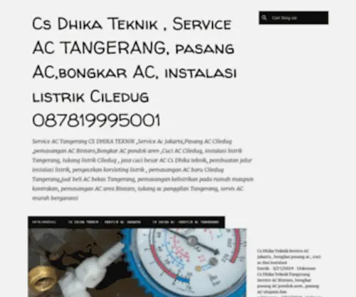 CSdhikaac.blogspot.com(Layanan Pendingin RuanganCs Dhika Teknik) Screenshot