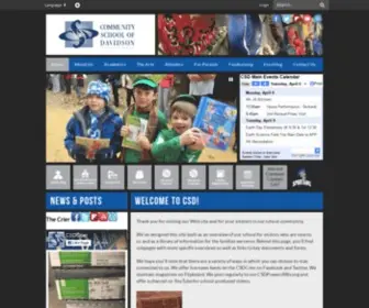 CSDspartans.org(Community School of Davidson) Screenshot