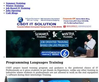 CSDT.co.in(Master Your Skills with Top Software Training Institute) Screenshot