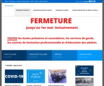 Csduroy.qc.ca(Centre de services scolaire du Chemin) Screenshot
