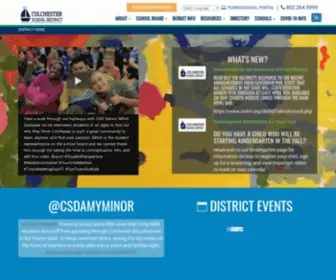 CSDVT.org(Colchester School District) Screenshot
