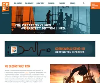 CSDZ.com(A Leading Construction Insurance Company) Screenshot