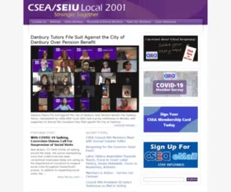 Csea-CT.com(CSEA SEIU Local 2001) Screenshot