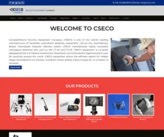 Cseco.com(Contraband Detection Equipment by CSECO maker of Buster K910) Screenshot