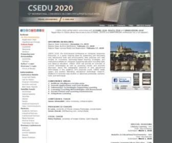 Csedu.org(CSEDUConference) Screenshot
