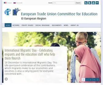 Csee-Etuce.org(European Trade Union Committee for Education) Screenshot