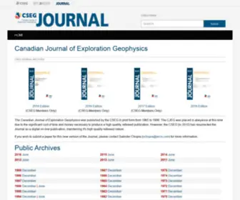 Csegjournal.com(CSEG Journal) Screenshot