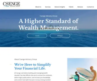 Csenge.com(Csenge Advisory Group) Screenshot