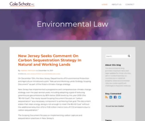 Csenviroblog.com(Environmental Law) Screenshot