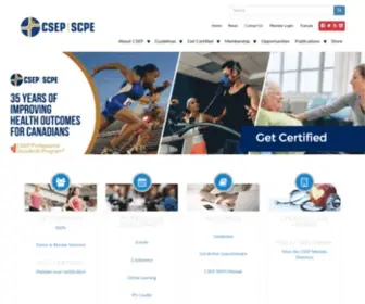 Csep.ca(Canadian Society for Exercise Physiology) Screenshot