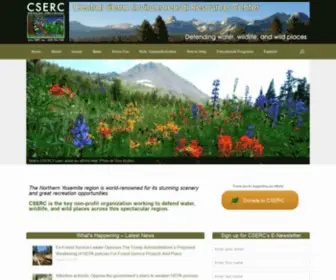 Cserc.org(Central Sierra Environmental Resource Center) Screenshot