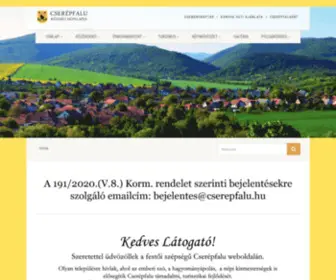Cserepfalu.hu(Cserépfalu) Screenshot