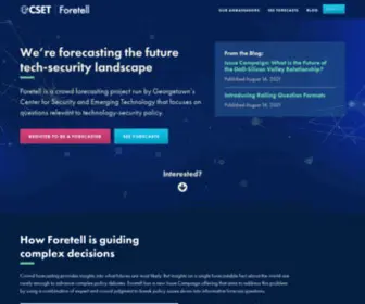 Cset-Foretell.com(INFER Public) Screenshot