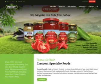 CSF1.com(Crescent Specialty Foods) Screenshot