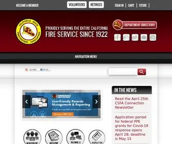 Csfa.net(The California State Firefighters' Association) Screenshot