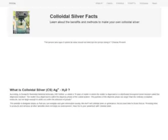 Csfacts.com(Colloidal Silver News) Screenshot