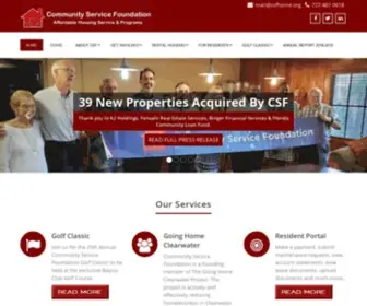 CSfhome.org(Community Service Foundation) Screenshot